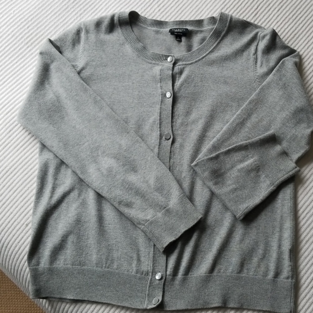 Talbots cardigan! Size L !